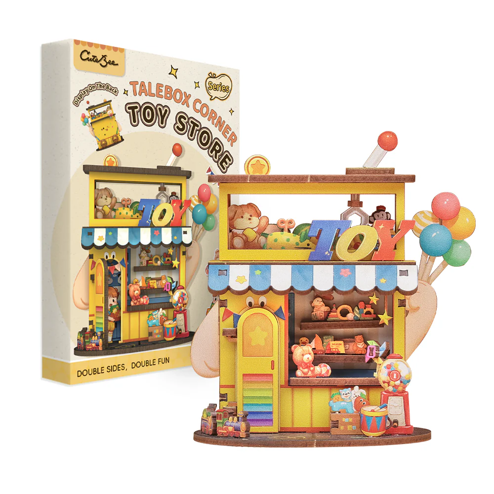 Mini maison Cutebee Talebox Corner Magasin de Jouets, 56 pièces (252030)