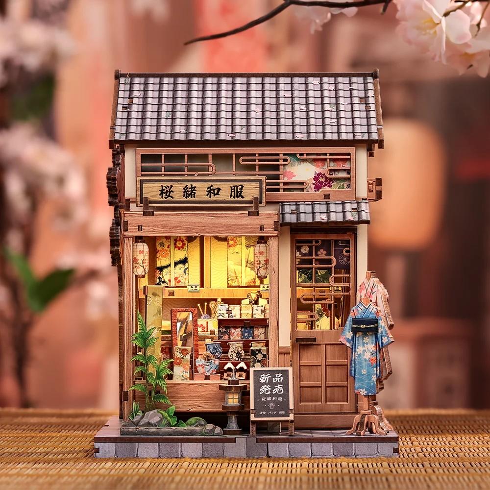 Book nook Cutebee Boutique de kimonos Sakura, 235 pièces, éclairage LED (255507)
